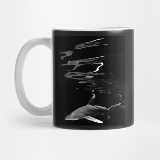 An Oceanic White Tip Shark With Surface Reflections Mug